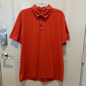 Lululemon Men's Metal Vent Polo Orange Size‎ XL